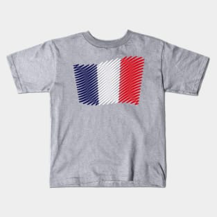 Flag Of France / Tricolour (Scribble) Kids T-Shirt